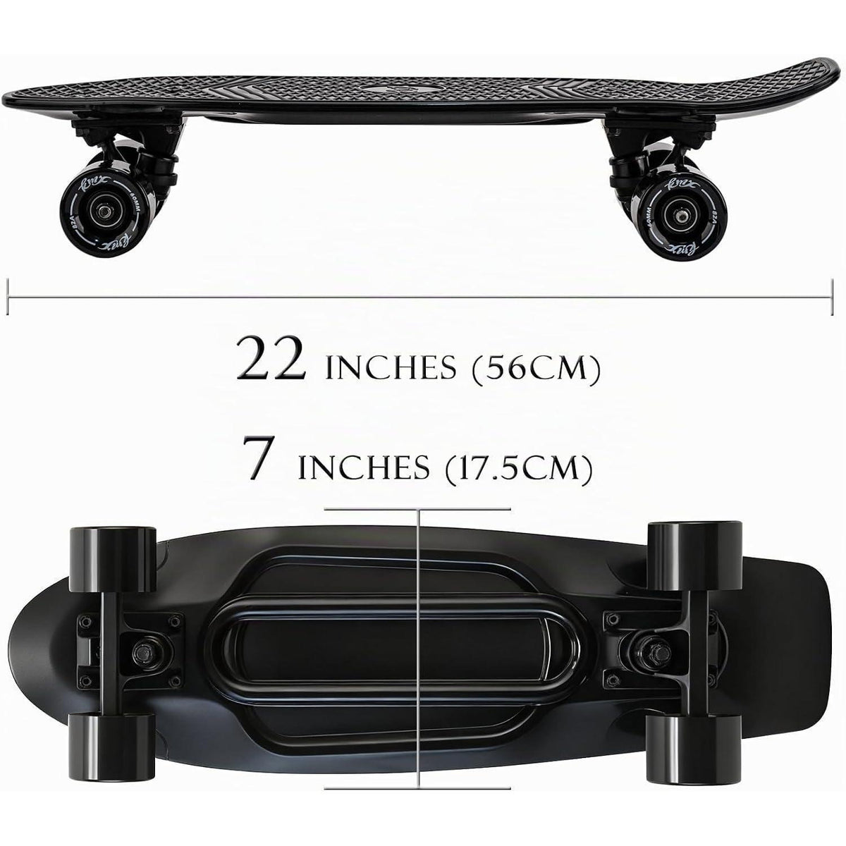 22 Zoll Mini Cruiser Skateboard – Perfekt für Anfänger & Fortgeschrittene