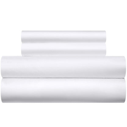 Mako Satin Bettwäsche 220x240 Weiß – 3-teilig, Baumwolle