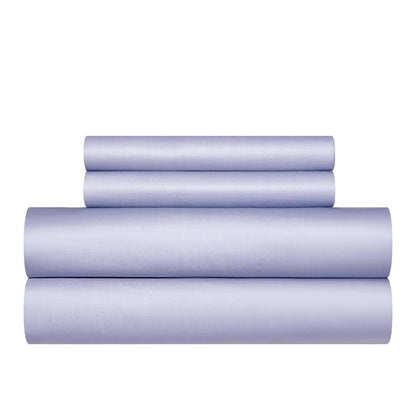 Mako Satin Bettwäsche Lila 220x240 cm - 3-teilig
