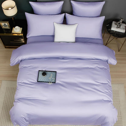 Mako Satin Bettwäsche Lila 200x220 cm 3-teilig
