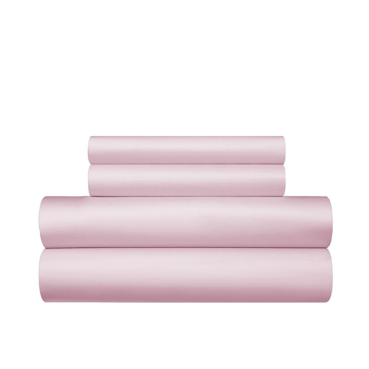 Mako Satin Bettwäsche Set 135x200 Rosa Baumwolle