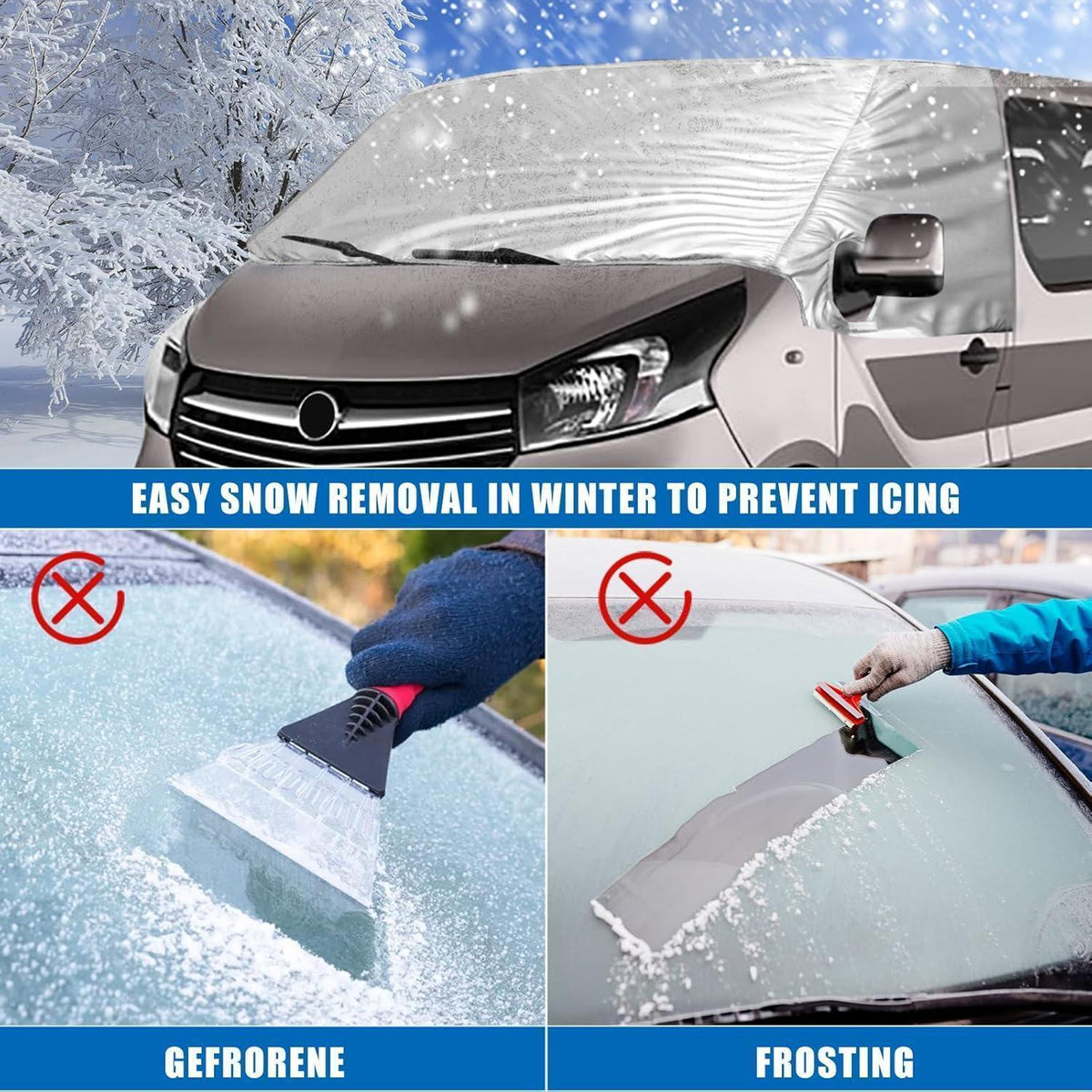 Thermo Frontscheibenabdeckung für Vivaro, Trafic, Talento & NV300