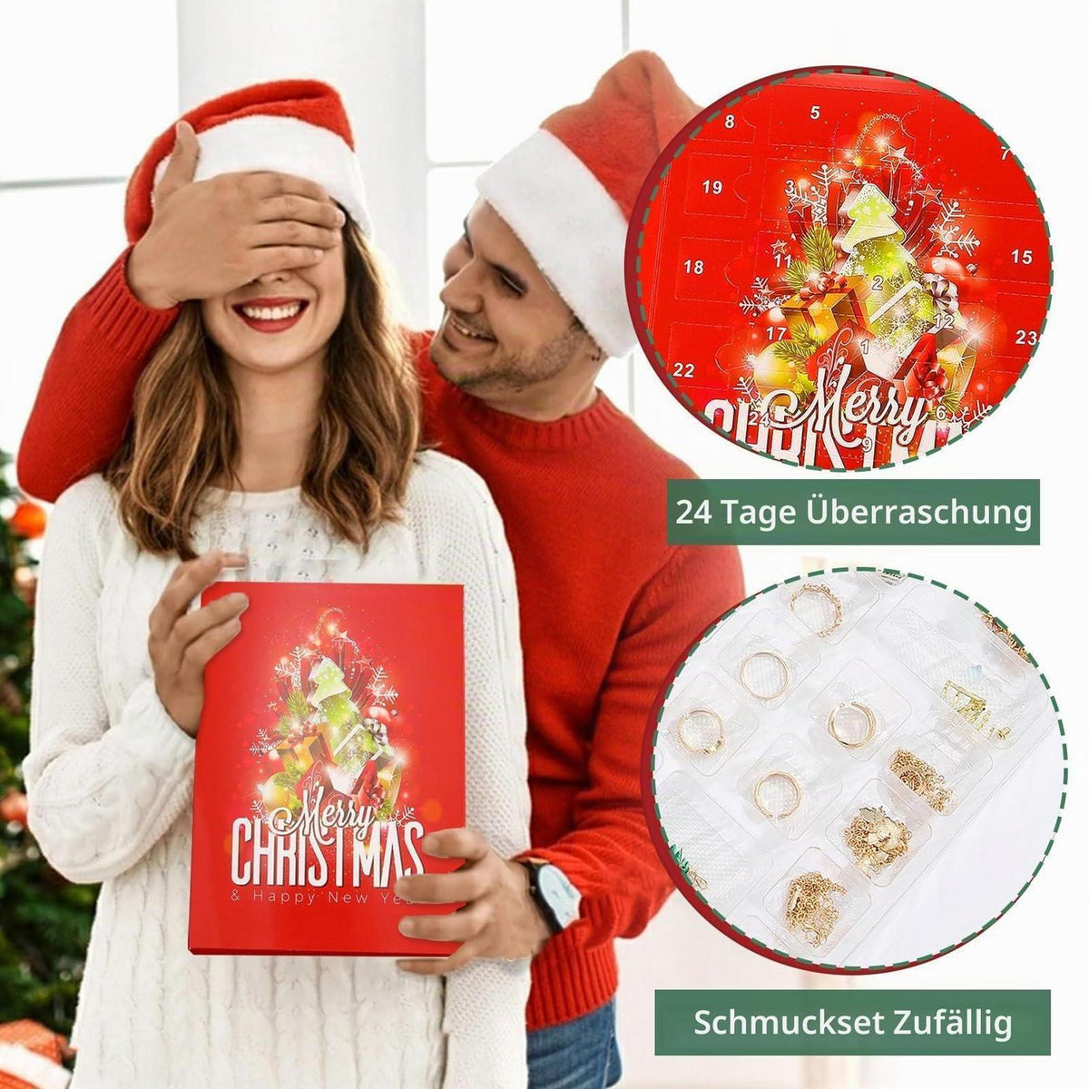 Schmuck Adventskalender 2026 Damen & Mädchen – 24 Überraschungen