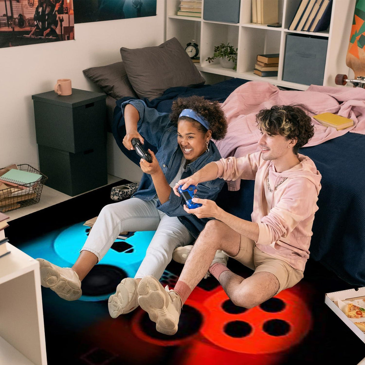Gaming Teppich 3D Gamepad Design 140x200 cm – Rutschfest & Waschbar