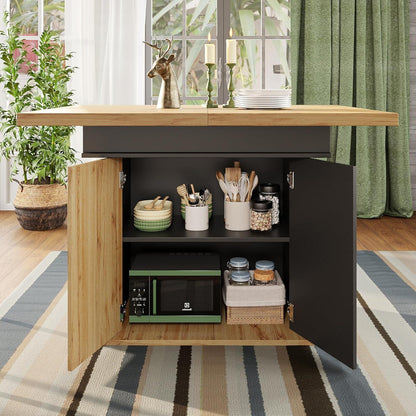 Ausziehbarer Esstisch 110-140cm | Platzsparender Küchentisch Retro Design