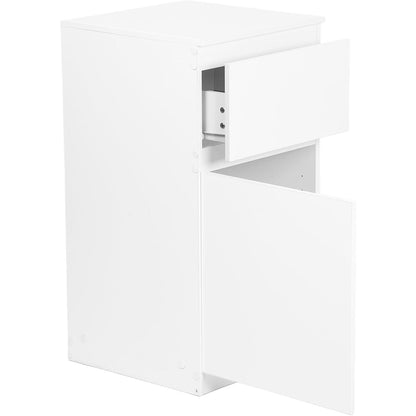 Weiße Kommode mit Schublade & Tür – Schlafzimmer & Wohnzimmer