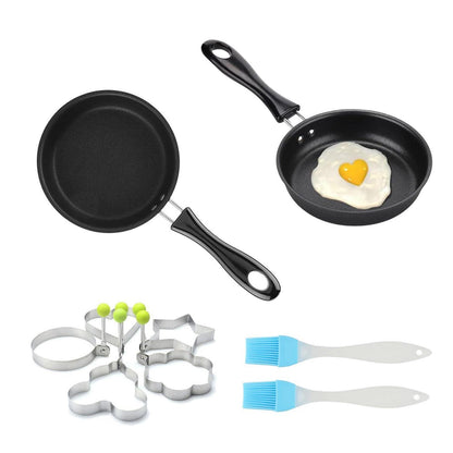 2x Mini Pfanne Induktion | Antihaftbeschichtet & Kochset
