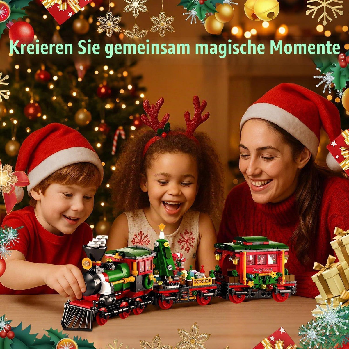 Eisenbahn Adventskalender 2026 – Bauset Zug Weihnachten
