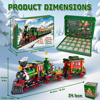 Eisenbahn Adventskalender 2026 – Bauset Zug Weihnachten