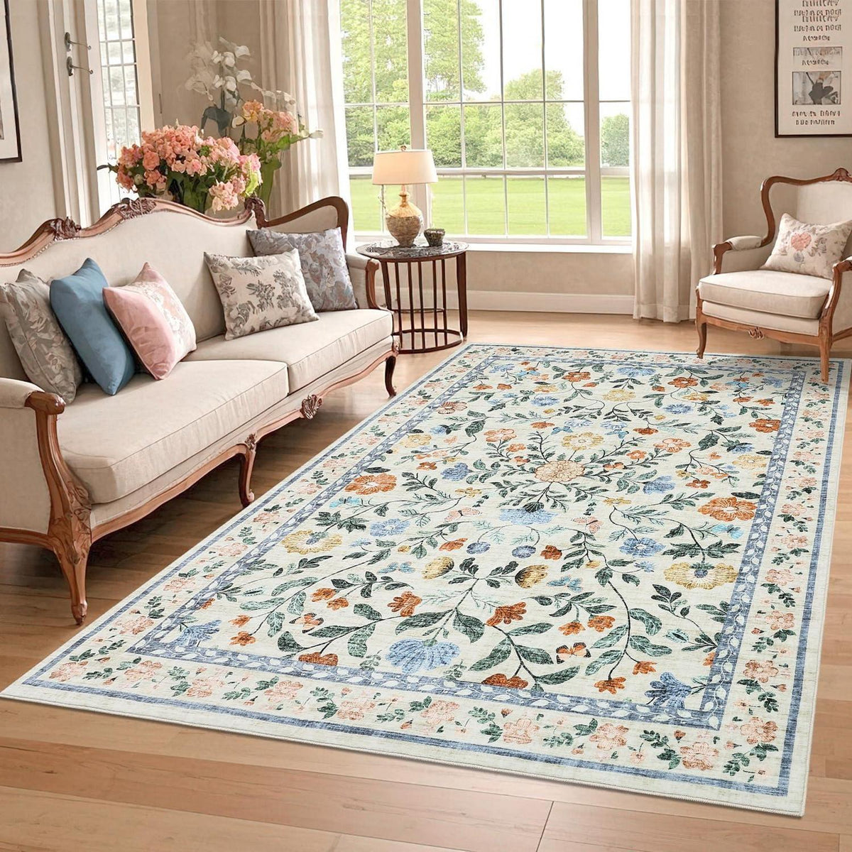 Waschbarer Teppich Grün 160x230 cm – Rutschfest & Weich