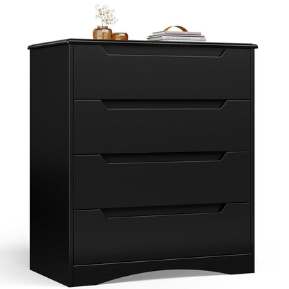 Schwarze Kommode mit 4 Schubladen – Schlafzimmer & Wohnzimmer