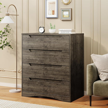 Weißes 4-Schubladen Sideboard | Schlafzimmer Kommode 71x41x82 cm