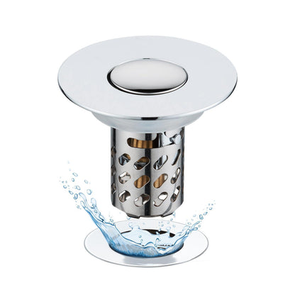 Pop-Up Abflusssieb Waschbecken 3in1 mit Filterkorb