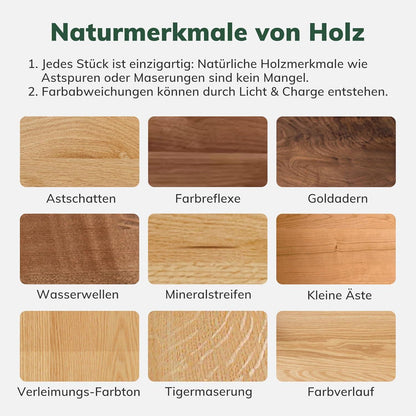 Schmaler Konsolentisch Eiche Massivholz – Platzsparend & Stabil