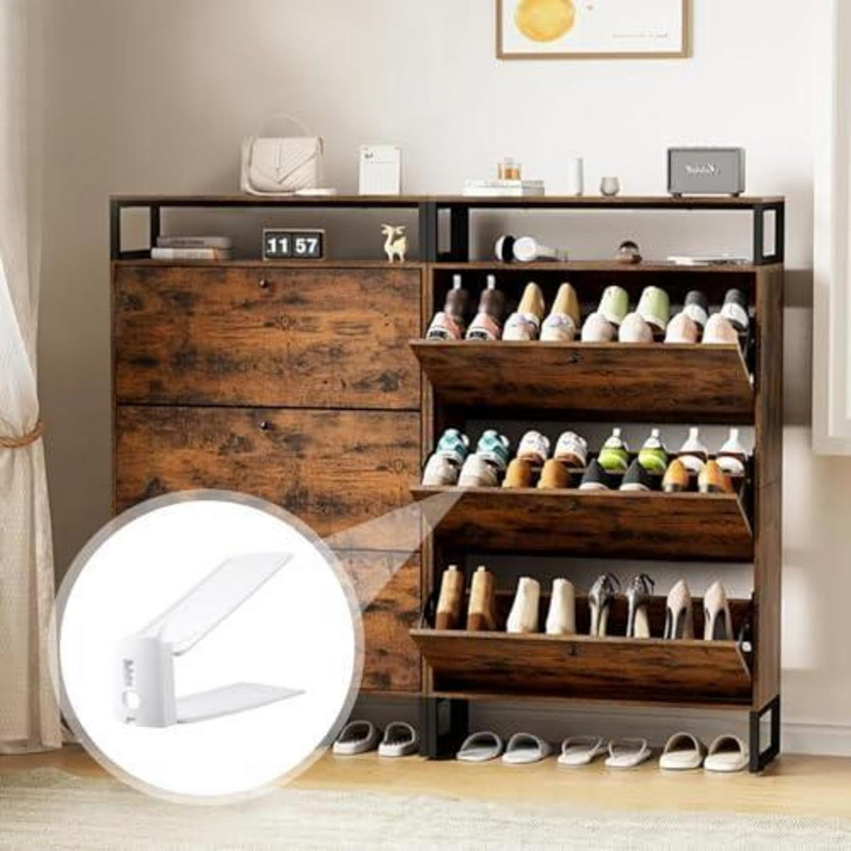 10x Einstellbarer Schuhstapler – Platzsparend & Rutschfest