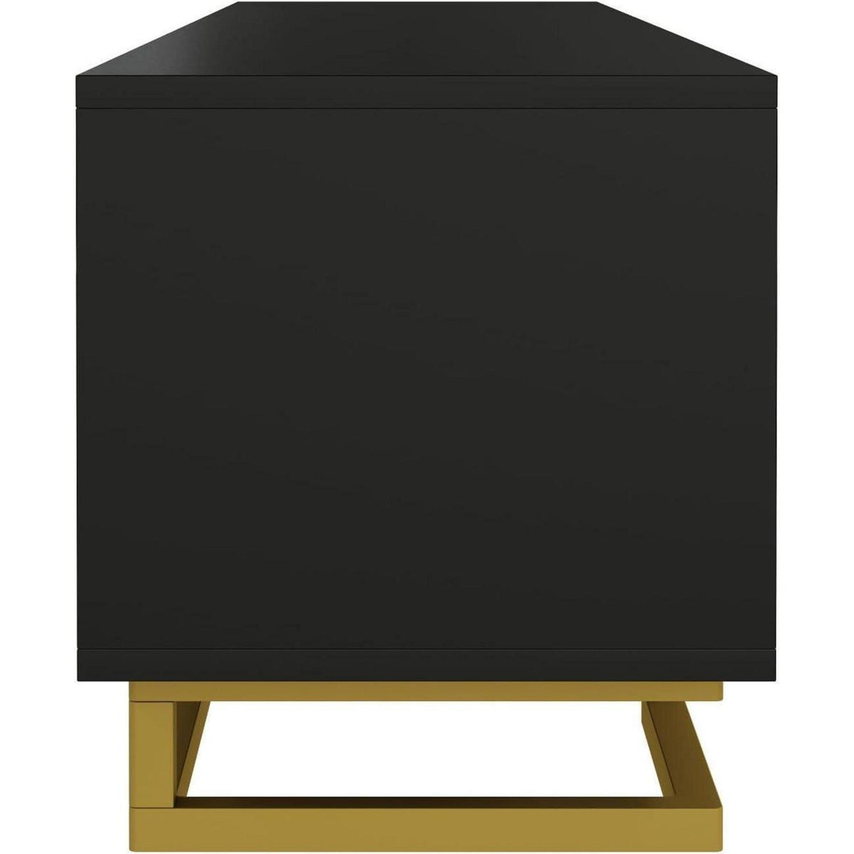Moderner TV-Schrank 160cm mit goldenen Akzenten & Stauraum