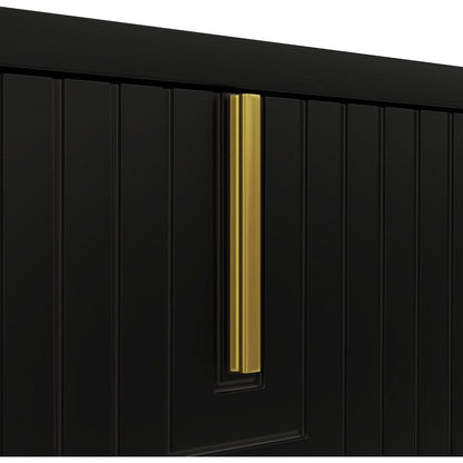 Moderner TV-Schrank 160cm mit goldenen Akzenten & Stauraum