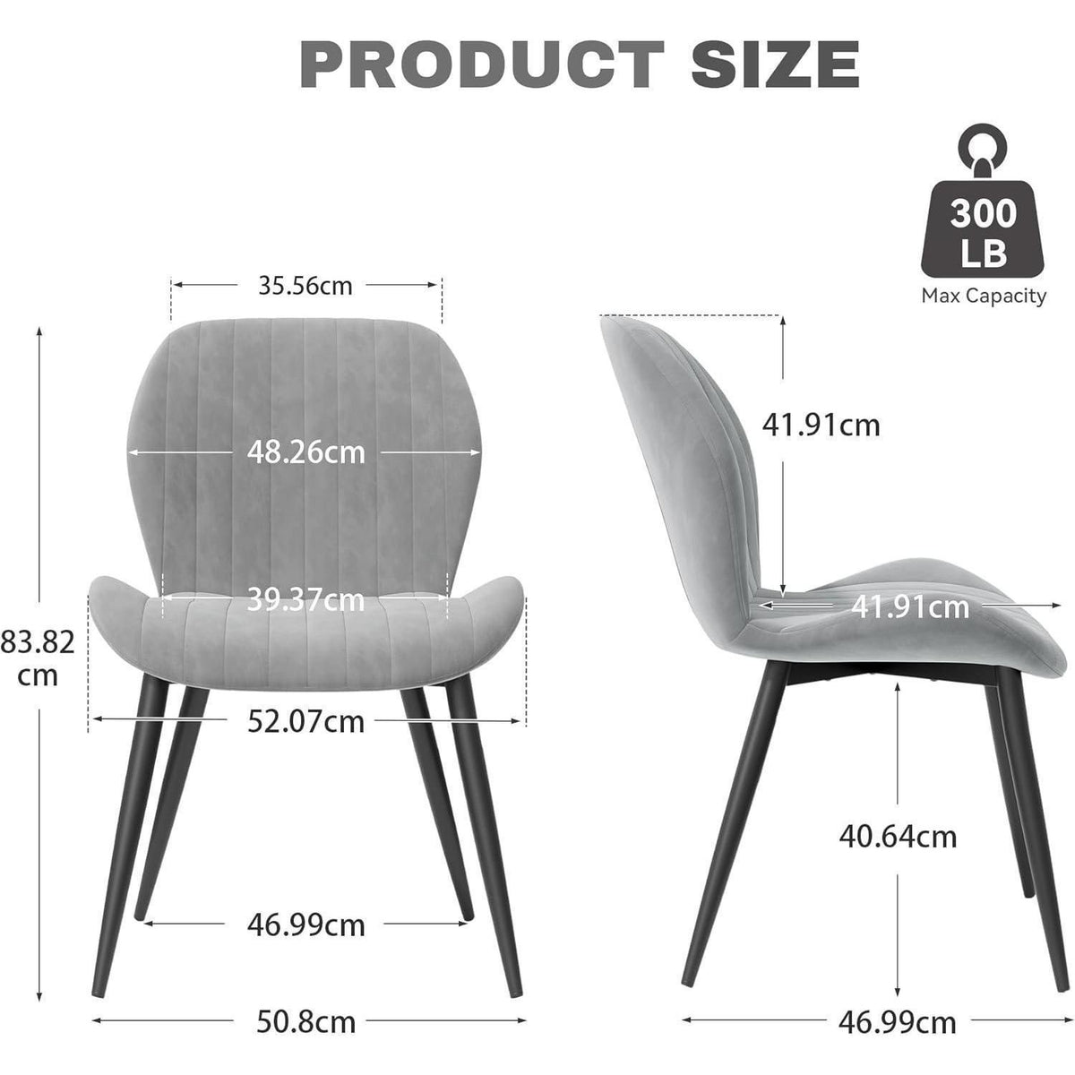 Esszimmerstühle 6er Set Grau Samt | Ergonomisch & Robust