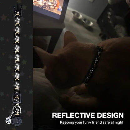Airtag Katzenhalsband mit Glöckchen, reflektierend, verstellbar