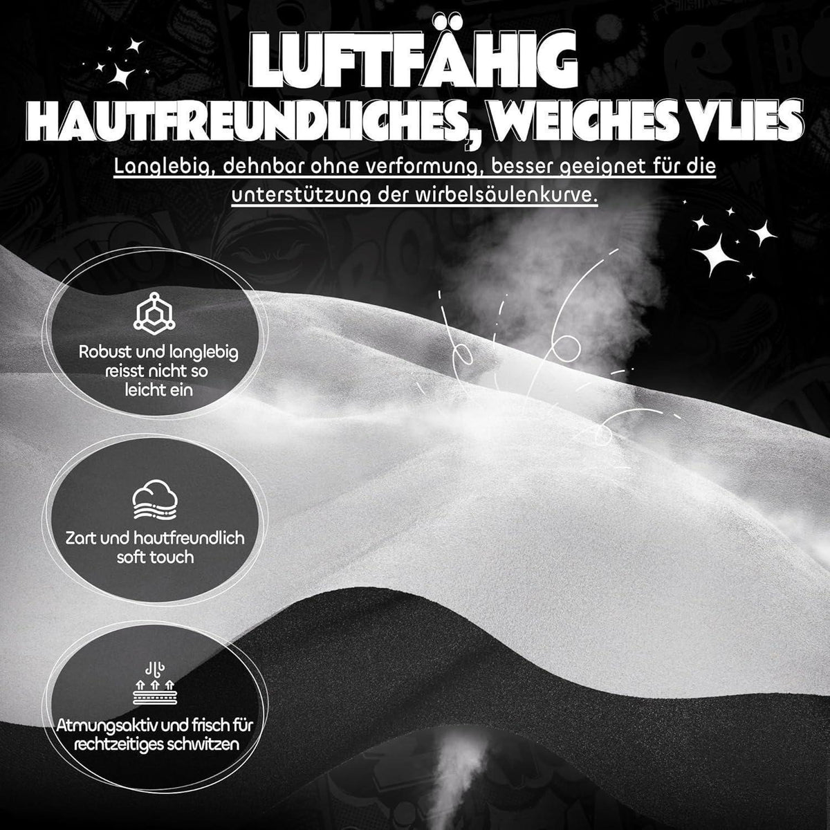 Gaming Stuhl Katze mit Fußstütze & Katzenohren, Ergonomisch, 200kg, Schwarzweiß