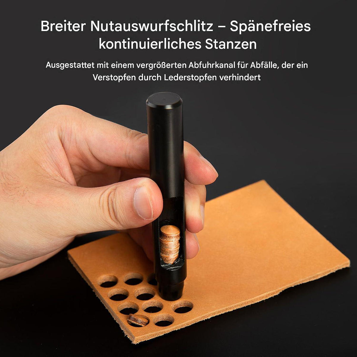 Leder Lochstanzer Set 15-teilig – 0,5-15mm für Lederarbeiten