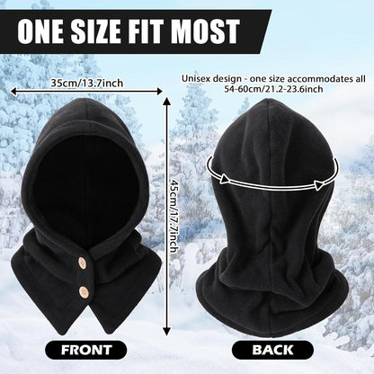 Winter Thermo Kapuzenschal Unisex – Warm & Winddicht 2in1