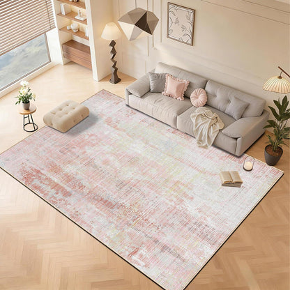 Altrosa Vintage Teppich 160x230cm – Weicher Kurzflor & Abstraktes Design