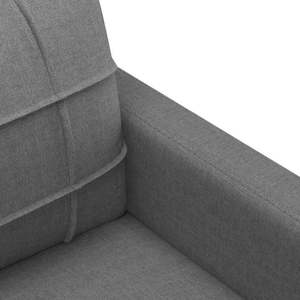 2-Sitzer Sofa Bodensofa mit Bettfunktion & Pillow Back Support