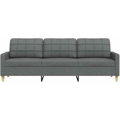 3-Sitzer Sofa mit Schlaffunktion Dunkelgrau 210 cm