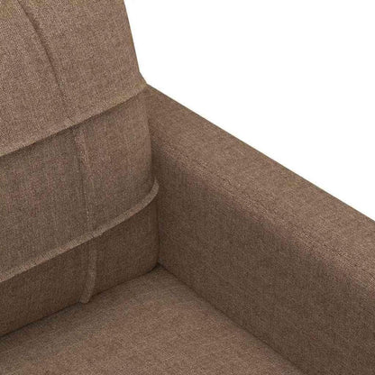 3-Sitzer Bodensofa mit Bettfunktion & Pillow-Support, Braun