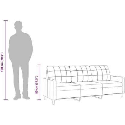 3-Sitzer Bodensofa mit Bettfunktion & Pillow-Support, Creme
