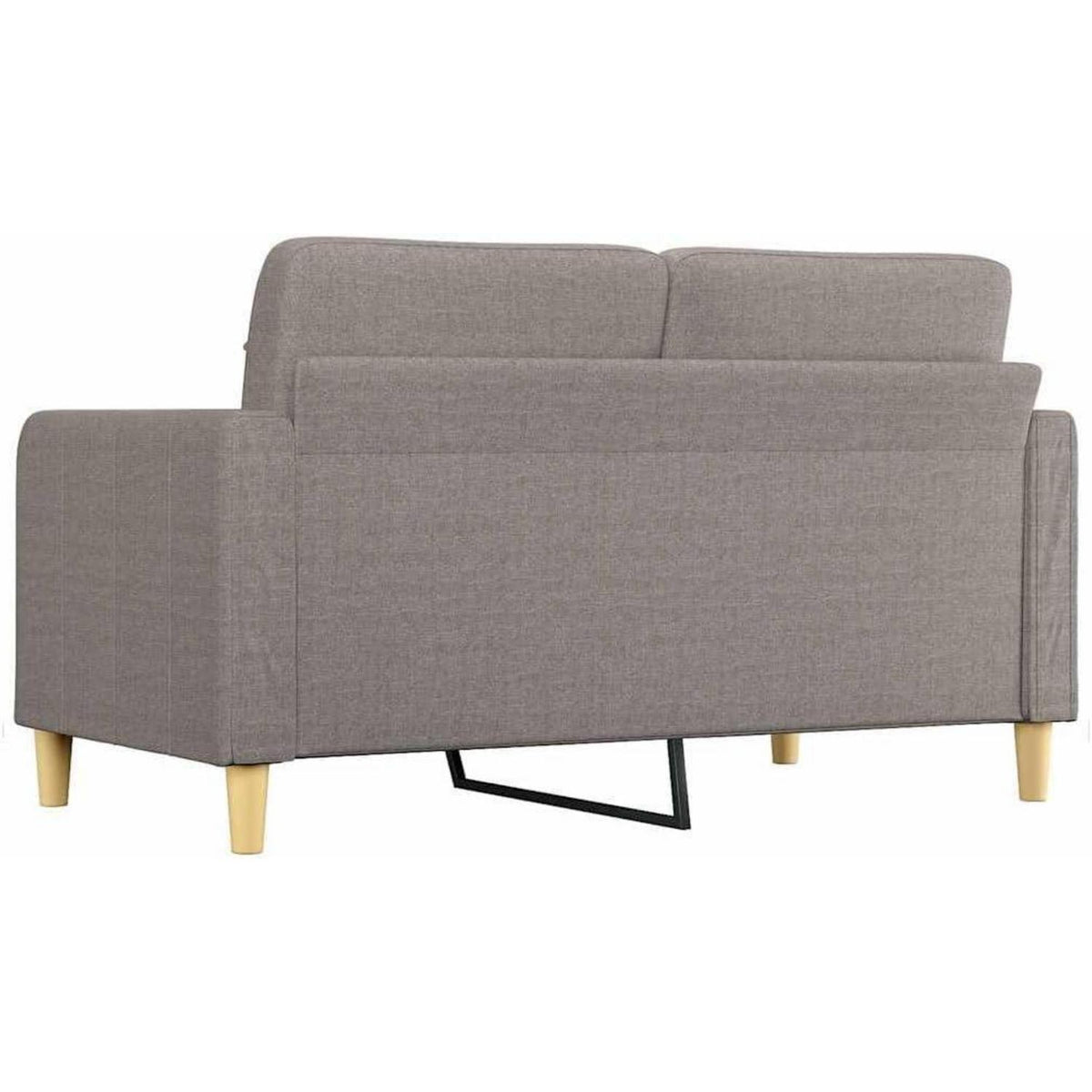 2-Sitzer Sofa Taupe – Bequemes Polstersofa mit Kissen
