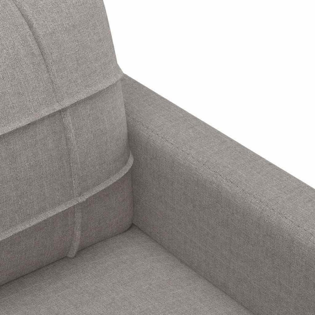 2-Sitzer Sofa Taupe – Bequemes Polstersofa mit Kissen