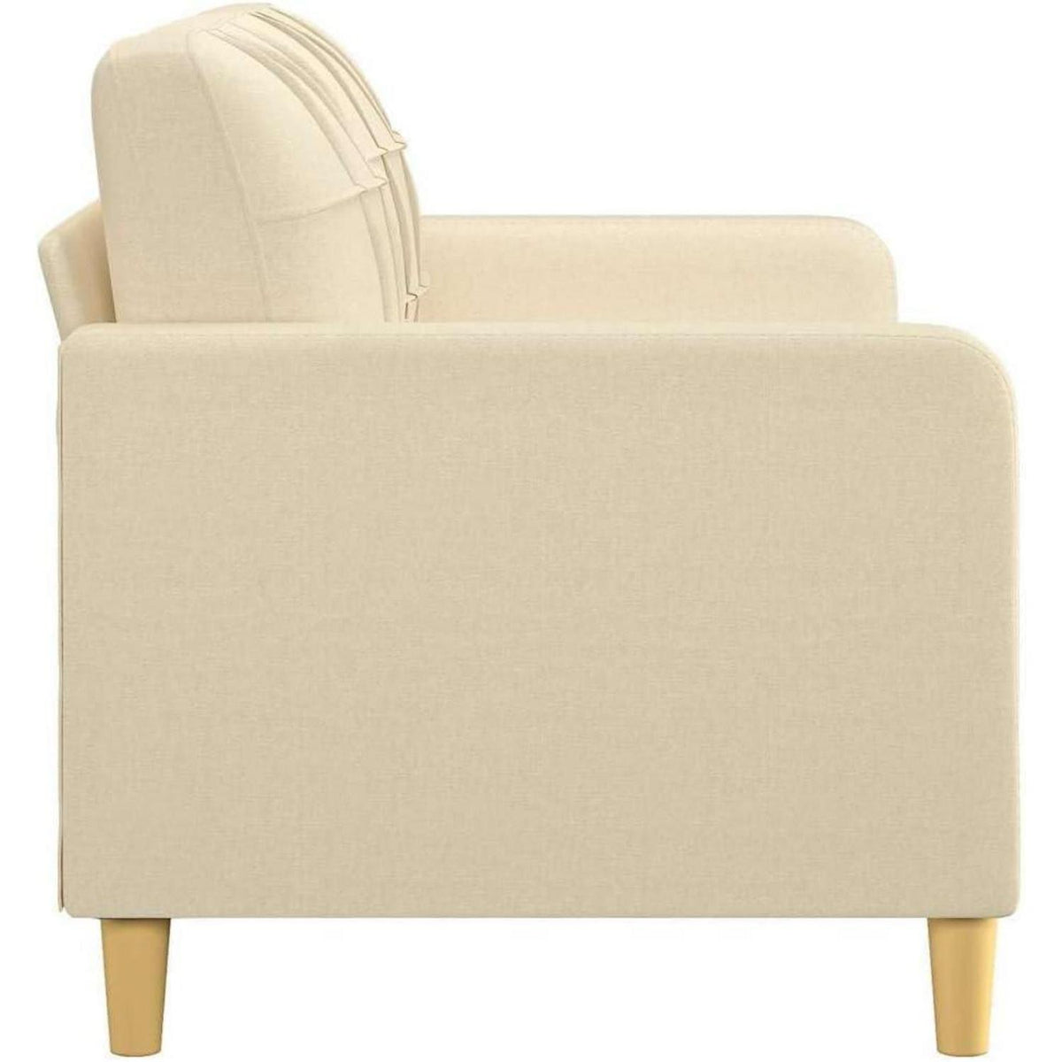 2-Sitzer Sofa mit Bettfunktion, Creme 140cm