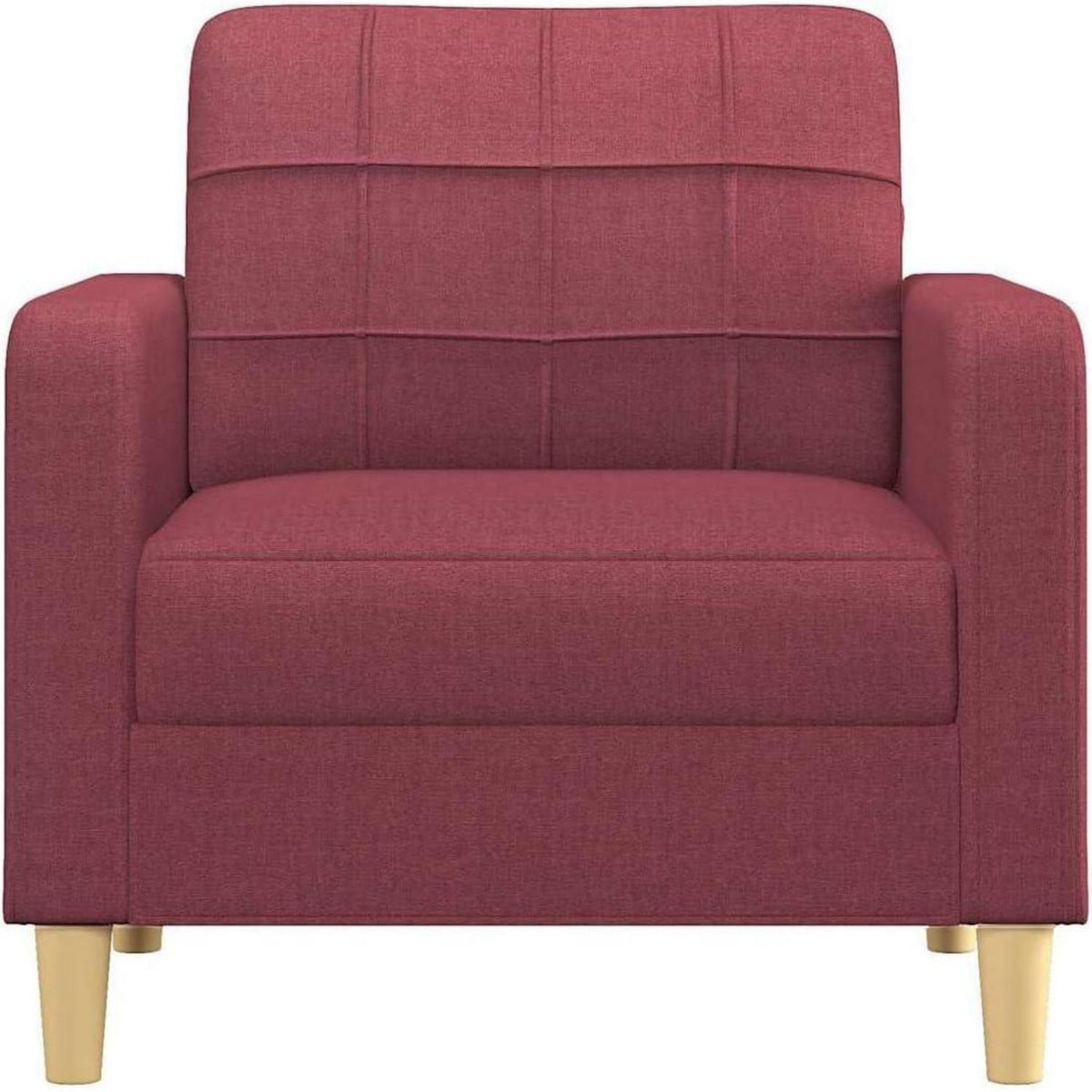 Bodensofa mit Pillow-Support – Weinrot 60x60 cm