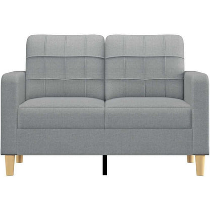 2-Sitzer Sofa Bodensofa mit Bettfunktion, Hellgrau 120cm