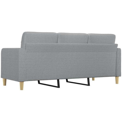 3-Sitzer Bodensofa mit Bettfunktion, Hellgrau 180cm