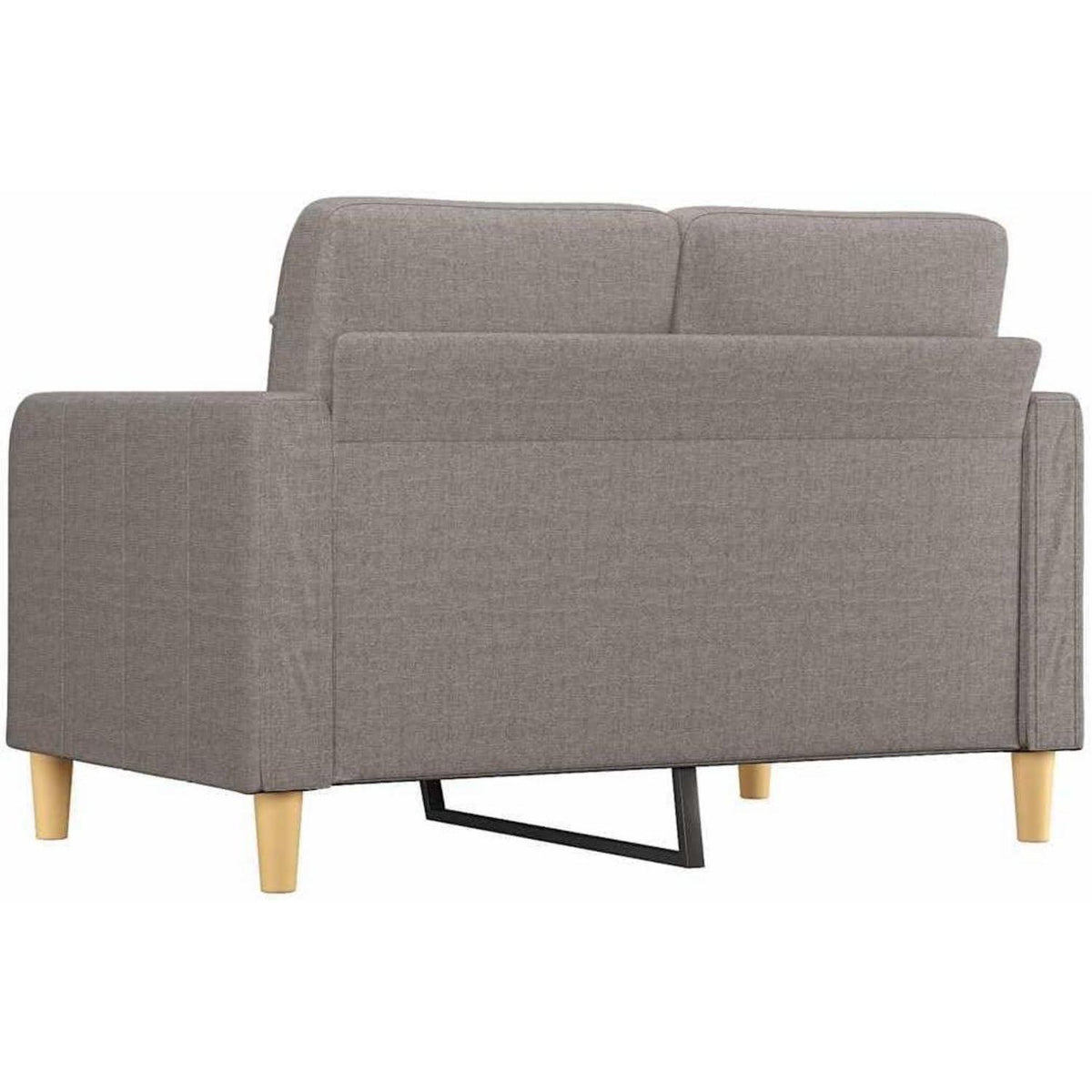 2-Sitzer Sofa mit Bettfunktion & Pillow-Armlehne, Taupe