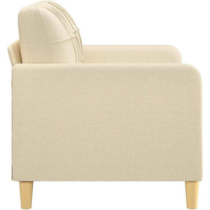2-Sitzer Sofa mit Bettfunktion & Pillow Back – Creme 120cm