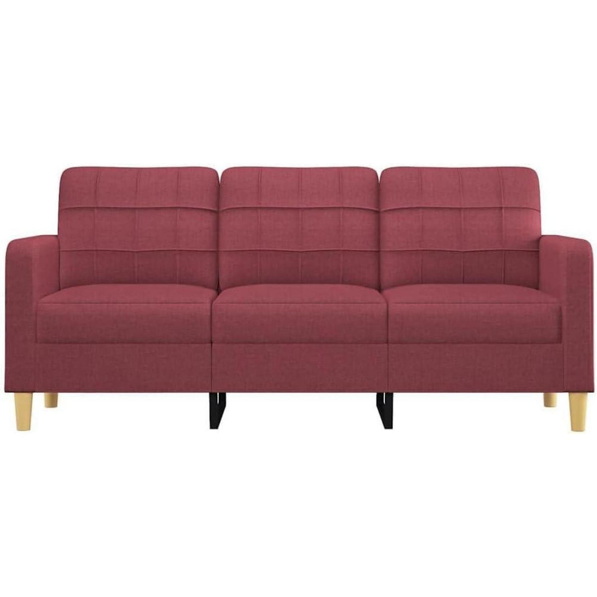 3-Sitzer Sofa mit Schlaffunktion – Weinrot, 180 cm