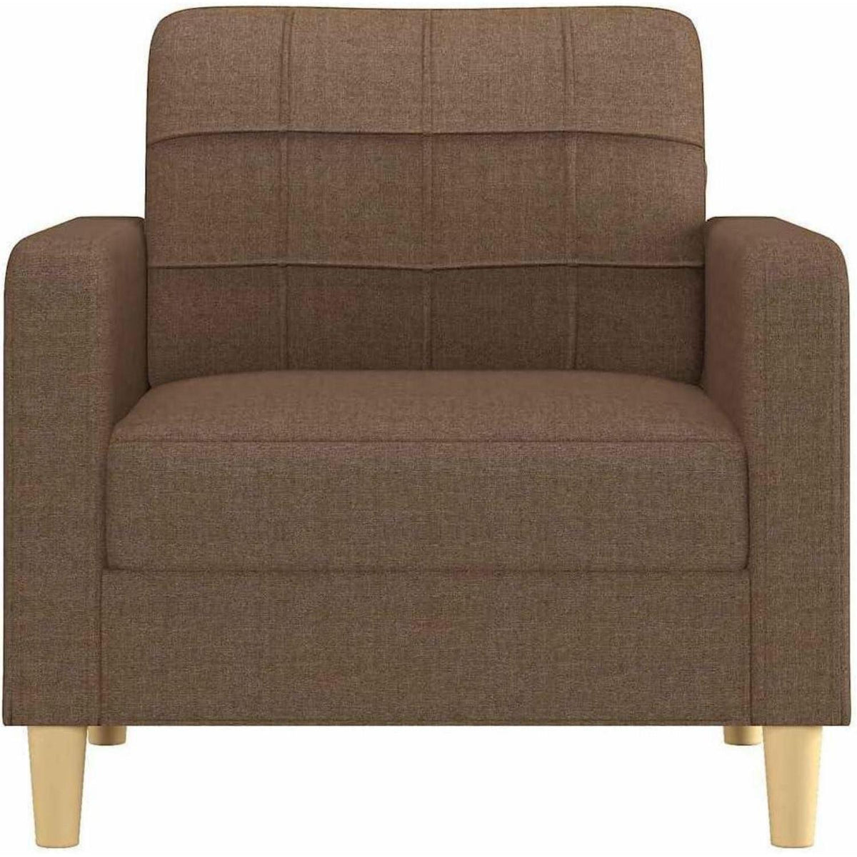 Bodensofa mit Pillow-Support – Bequemes Schlafsofa Braun