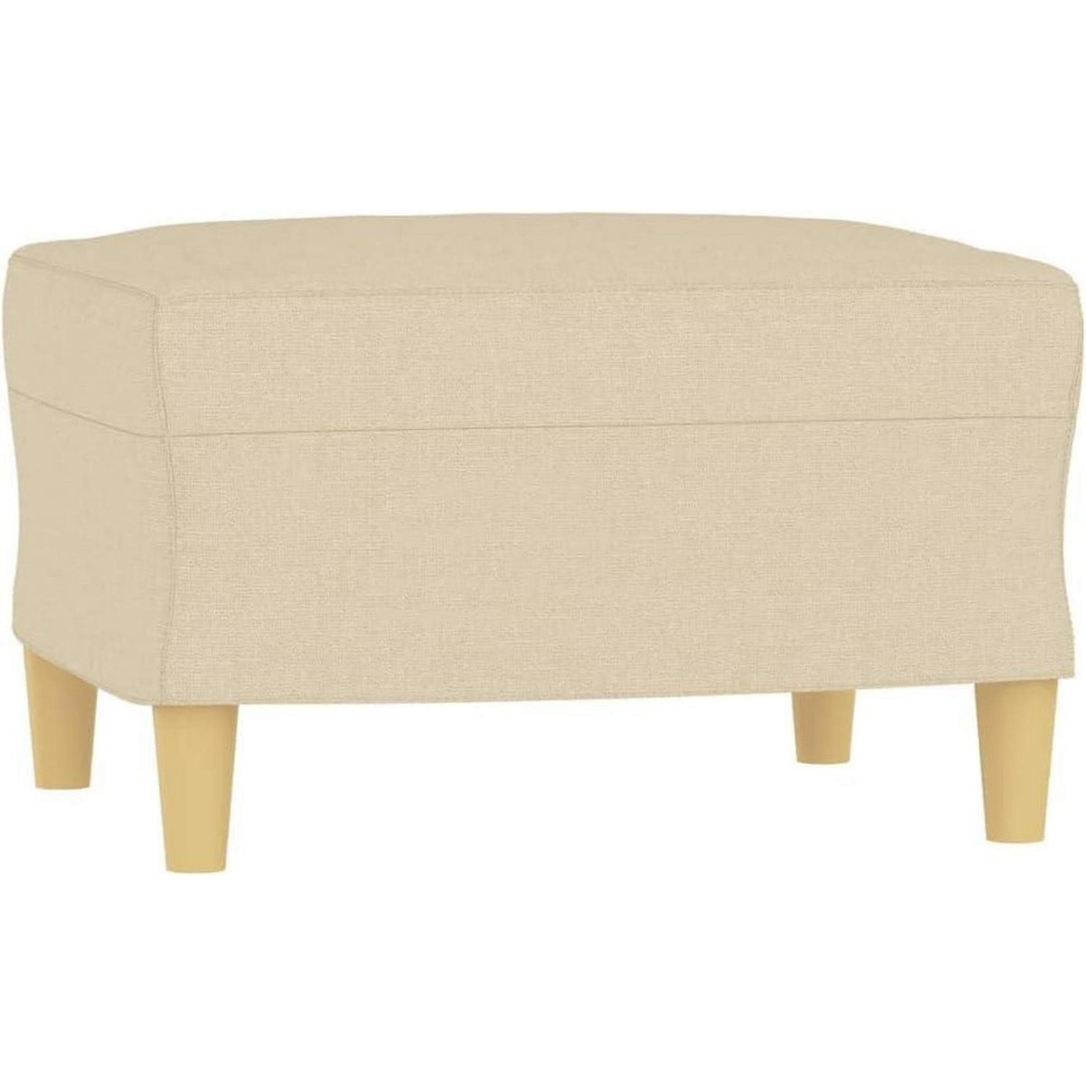 3-Sitzer Sofa mit Hocker & Schlaffunktion, Creme