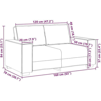 Weinrot Sofagarnitur 2-Sitzer & 3-Sitzer Stoff