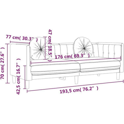 3-Sitzer Samtsofa Rosa – Bequeme Couch für Wohnzimmer