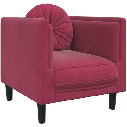 Modernes Samt Sofa 2-Sitzer Weinrot – Bequemes Wohnzimmer Sofa