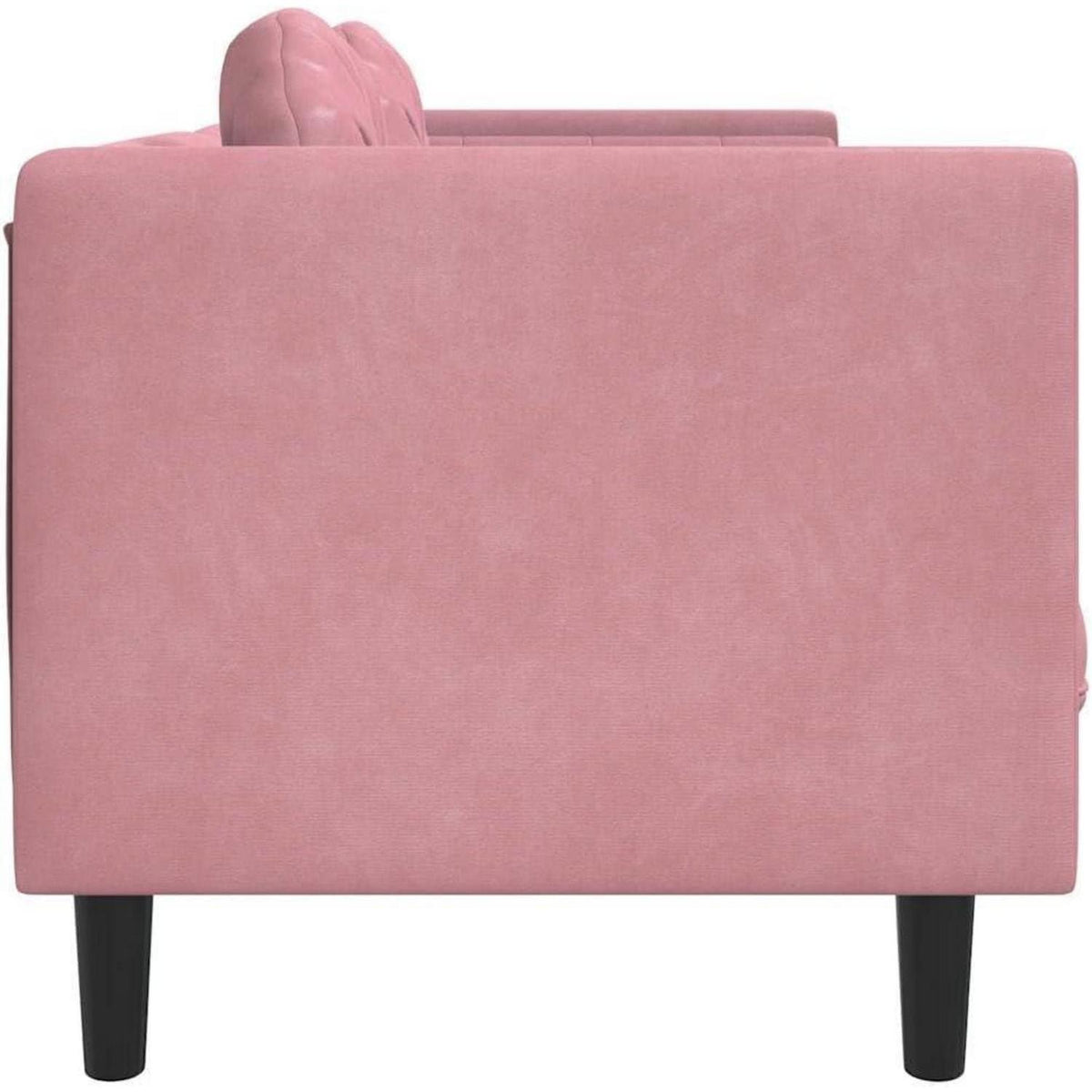 2-Sitzer Samtsofa Rosa – Modernes Polstersofa für Wohnzimmer