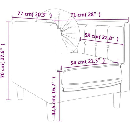 Samt Sofa mit Kissen – Modernes Wohnzimmer Sofa Creme