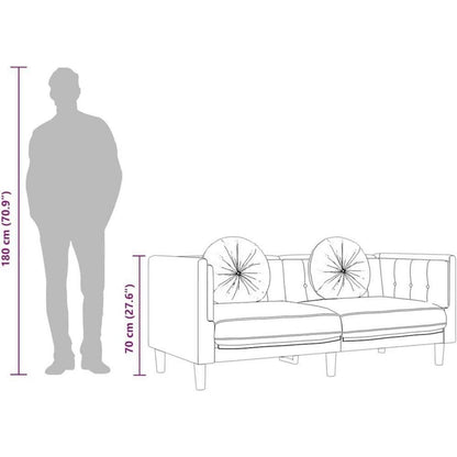3-Sitzer Samt Sofa Modernes Wohnzimmer Sofa Hellgrau
