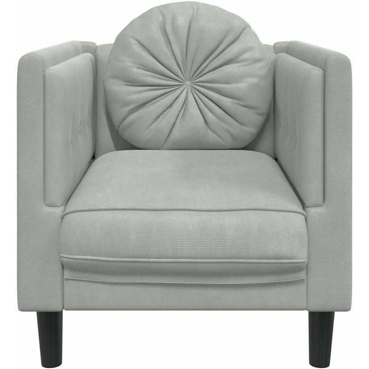 Samt Sofa Modernes Wohnzimmer Sofa Hellgrau 71x77x70cm
