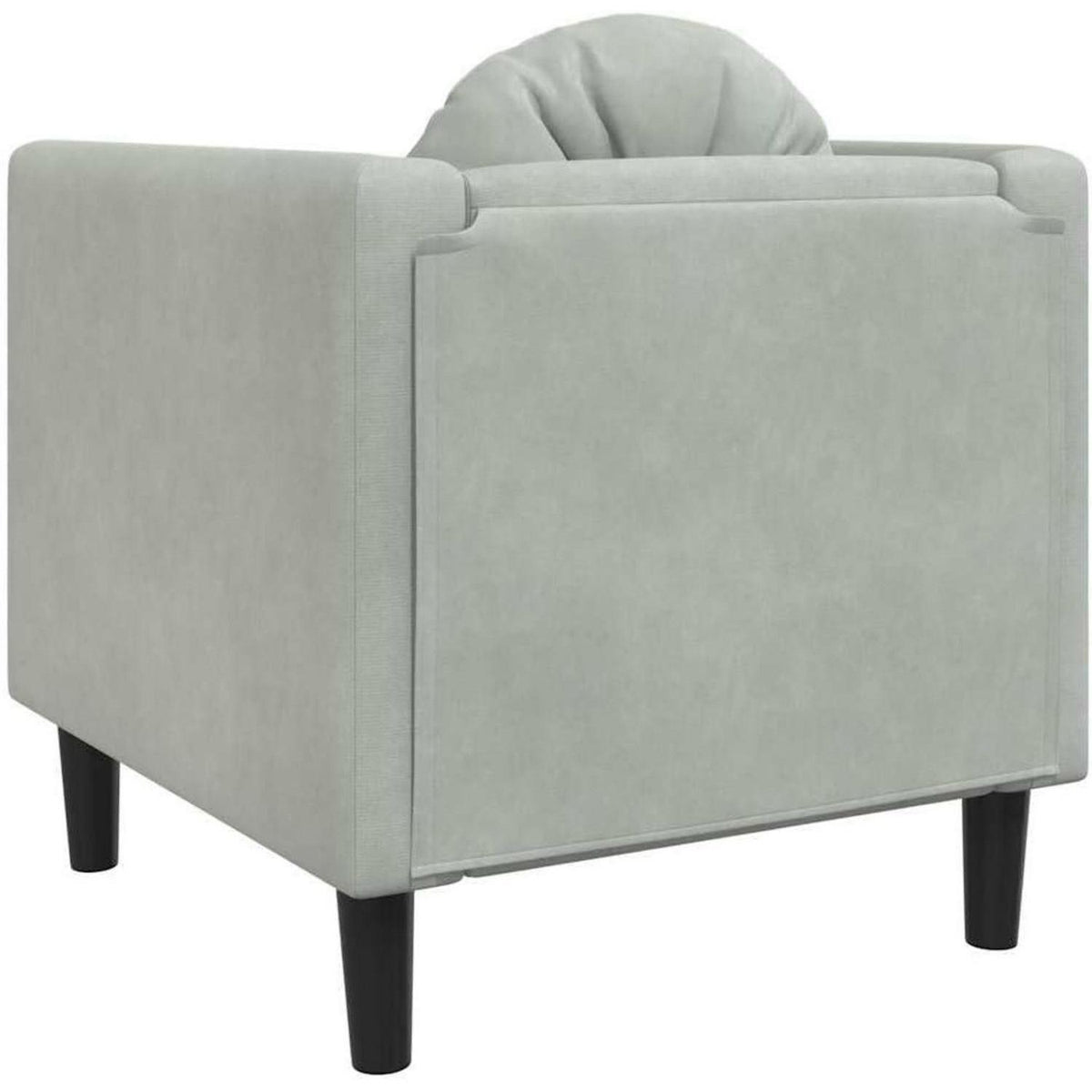 Samt Sofa Modernes Wohnzimmer Sofa Hellgrau 71x77x70cm